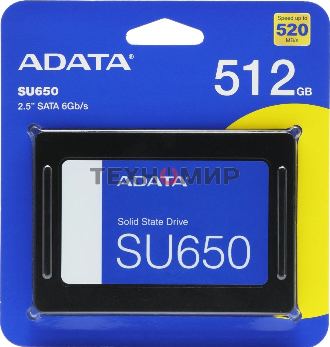 Накопитель SSD ADATA SU650, 512Gb, SATA III, 2.5