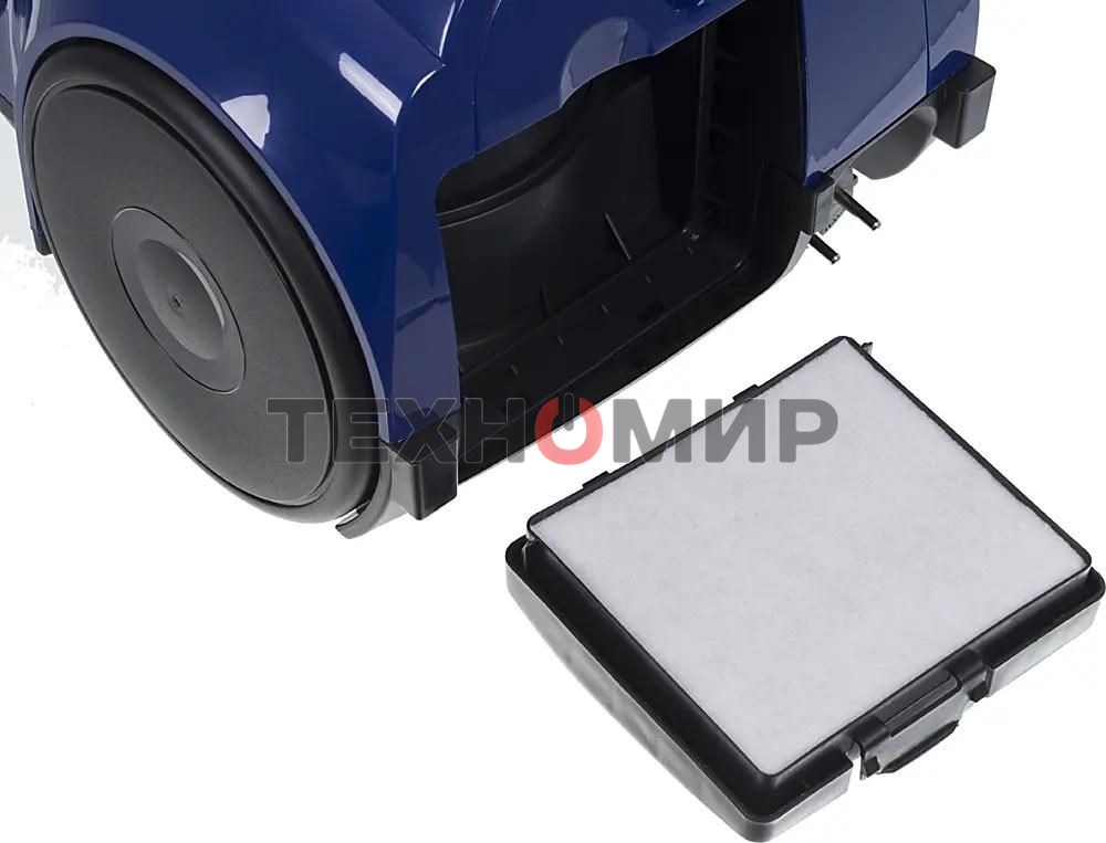 Пылесос Samsung VCC4520S36 синий/черный, 350/1600 Вт, уборка сухая, пылесборник контейнер 1.3 л