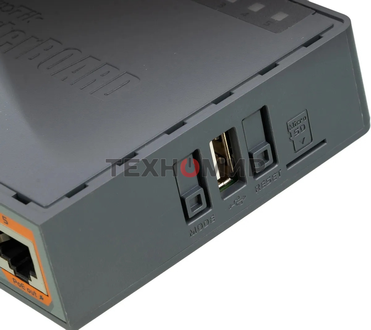 Маршрутизатор PoE MikroTikRB760iGS2 ядра (880 МГц), 5х 1G RJ45, SFP, USB, MicroSD, раздача PoE (HEX S)