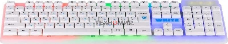 Клавиатура проводная Defender GK-172, USB, белый