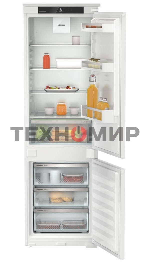Встраиваемый холодильник Liebherr ICNSE 5103-22 001 двухкамерный 182/69л морозилка снизу