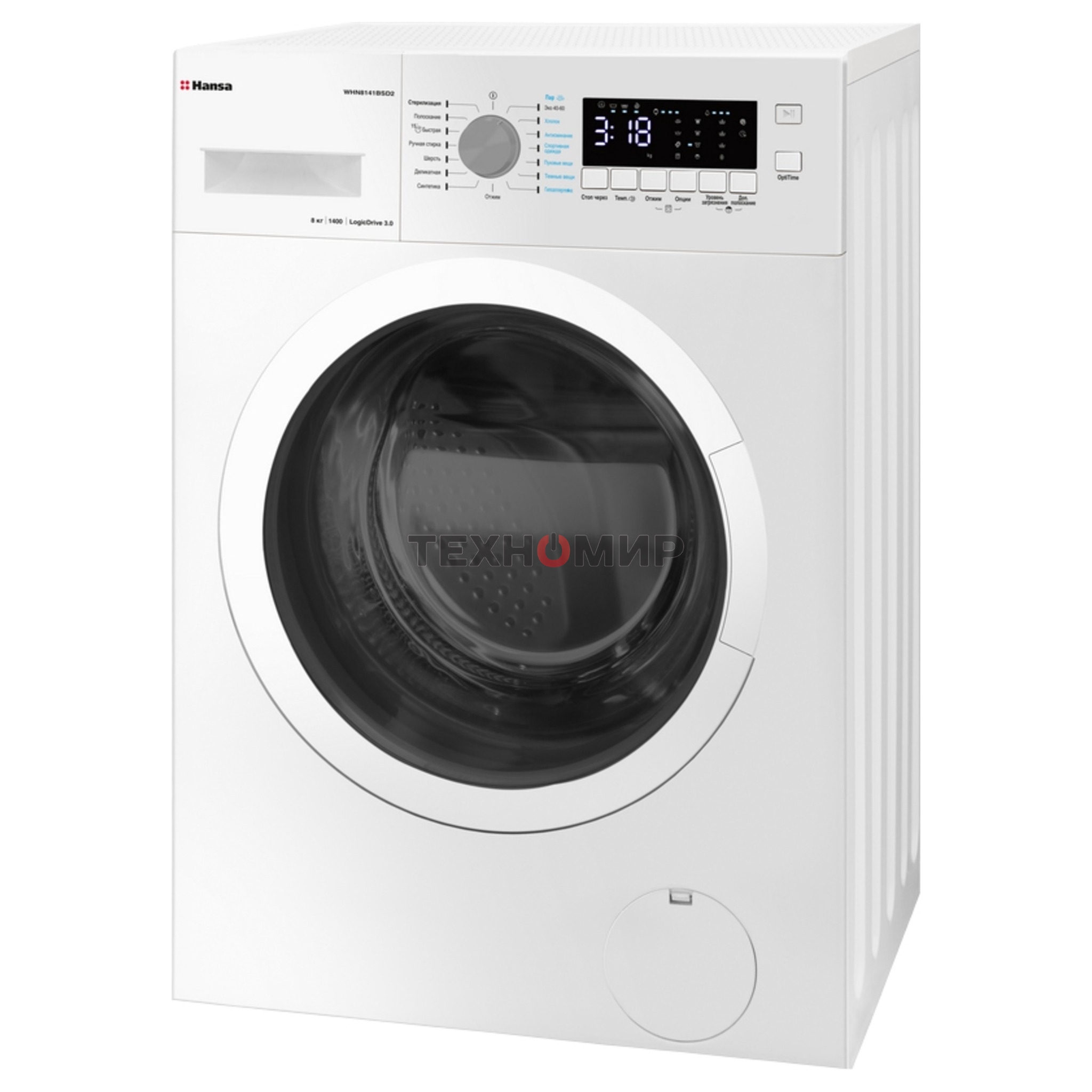 Стиральная машина Hansa WHN8141BSD2 белый загр. фронтальная макс.: 8 кг 1400 об/мин класс: А+++