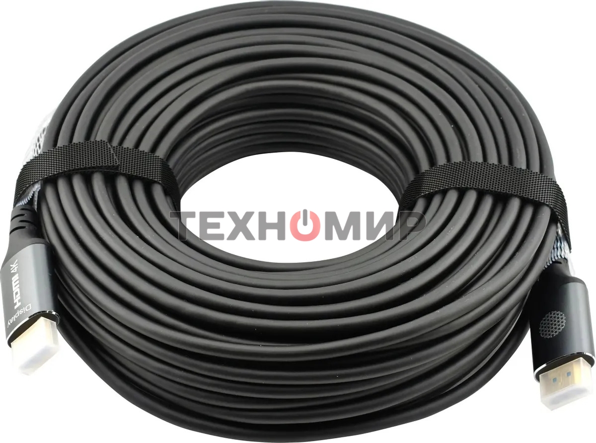 Кабель аудио-видео Cactus CS-HDMI-AOC-2-30 HDMI (m)/HDMI (m) 30м. позолоч.конт. черный