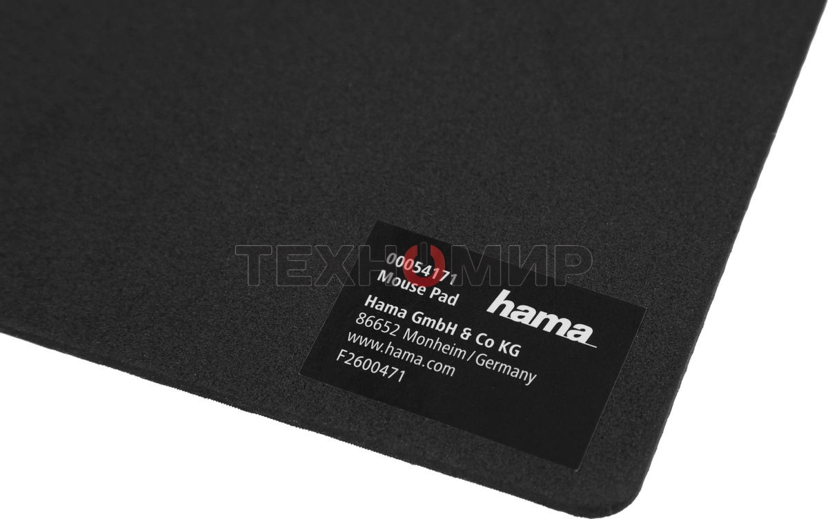 Коврик для мыши Hama H-54171 черный/черный 22.3x18.3x0.3мм