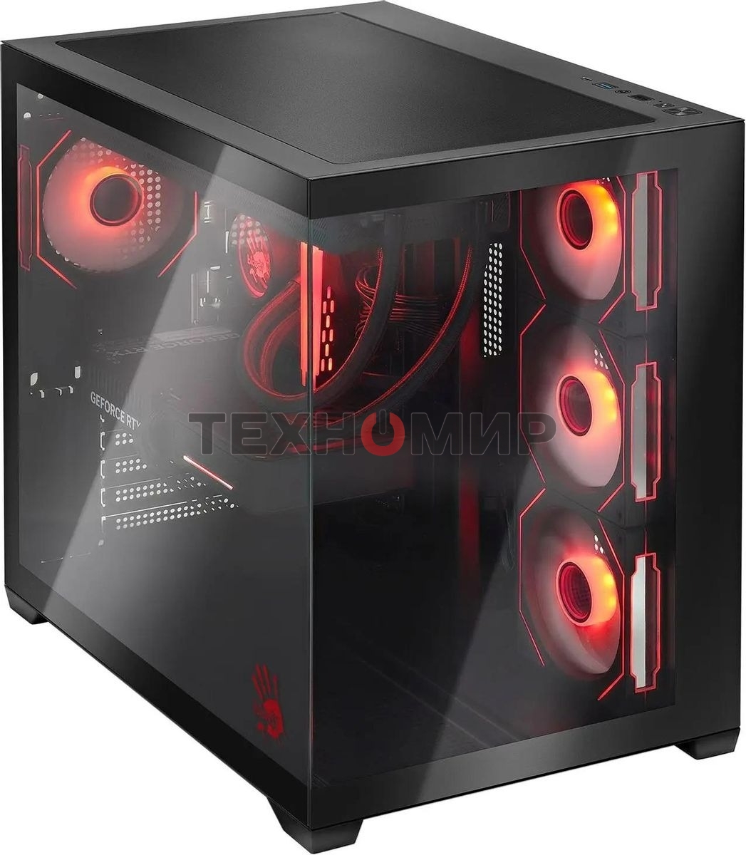 Компьютер Bloody BD-PC RAB84V2 TWR Ryzen 7 7700 (3.8) 32Gb SSD 1Tb RTX 5070 12Gb Win 11H 64 2.5xGbitEth 650W черный (RUS) (2142128)