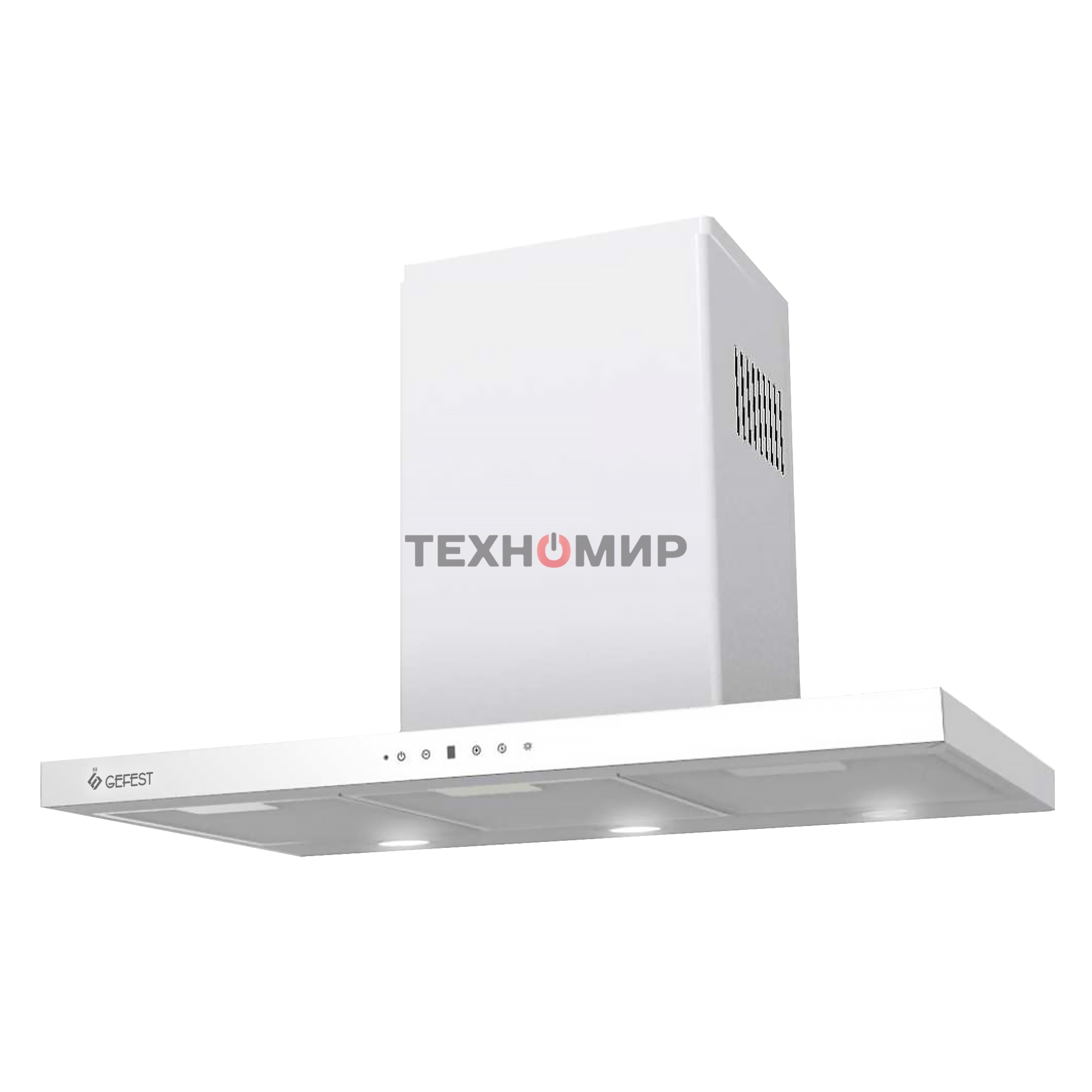 Вытяжка наклонная Gefest ВО 3806 С белый, 60 см, 1000 куб. м/ч, 78 дБ