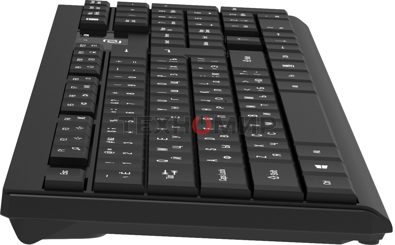 Комплект клавиатура + мышь Оклик S269W клав:черный мышь:черный USB беспроводная slim Multimedia (2070303)