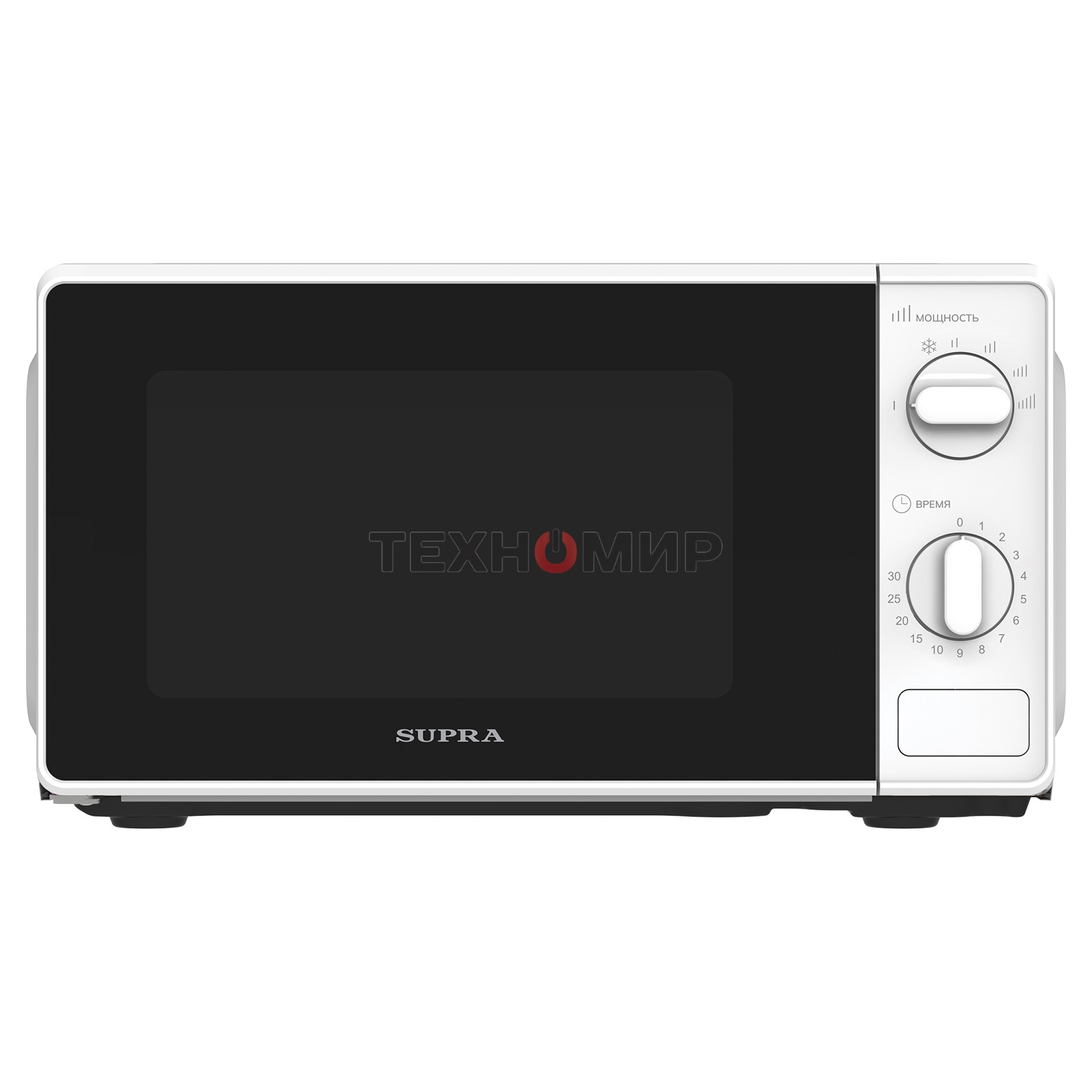 Микроволновая печь Supra 20MW24 белый, 20 л, 700 Вт, переключатели - поворотный механизм
