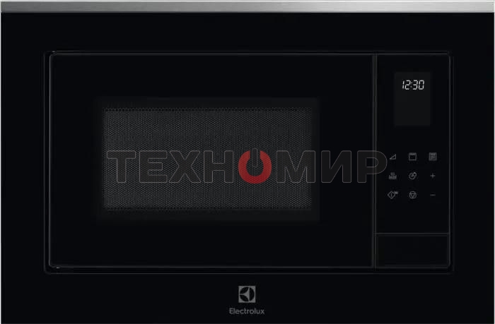 Встраиваемая микроволновая печь Electrolux LMS4253TMX/с грилем, объем 25 л., высота 390 мм, черный/нерж. Сталь