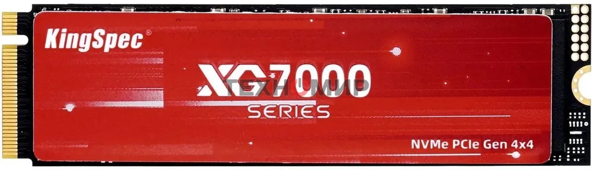 Накопитель SSD KingSpec XG7000, 1Tb, PCIe 4.0 x4, M.2 2280, NVMe, R/W 7400/6600