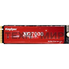 Накопитель SSD KingSpec XG7000, 1Tb, PCIe 4.0 x4, M.2 2280, NVMe, R/W 7400/6600