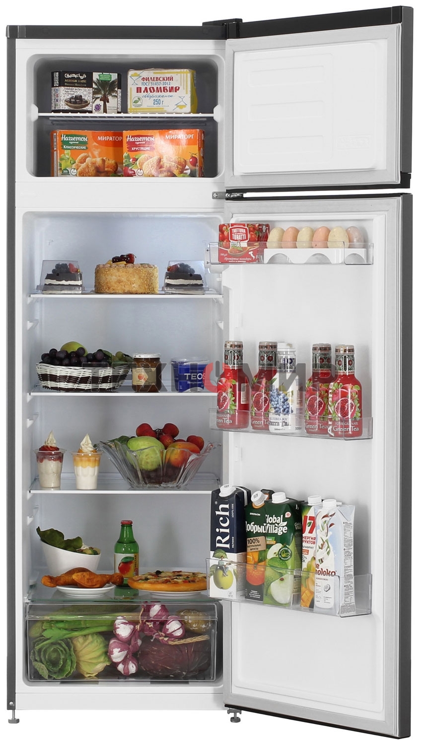 Холодильник Beko B1RDSK280G серый двухкамерный 210/46л морозилка сверху