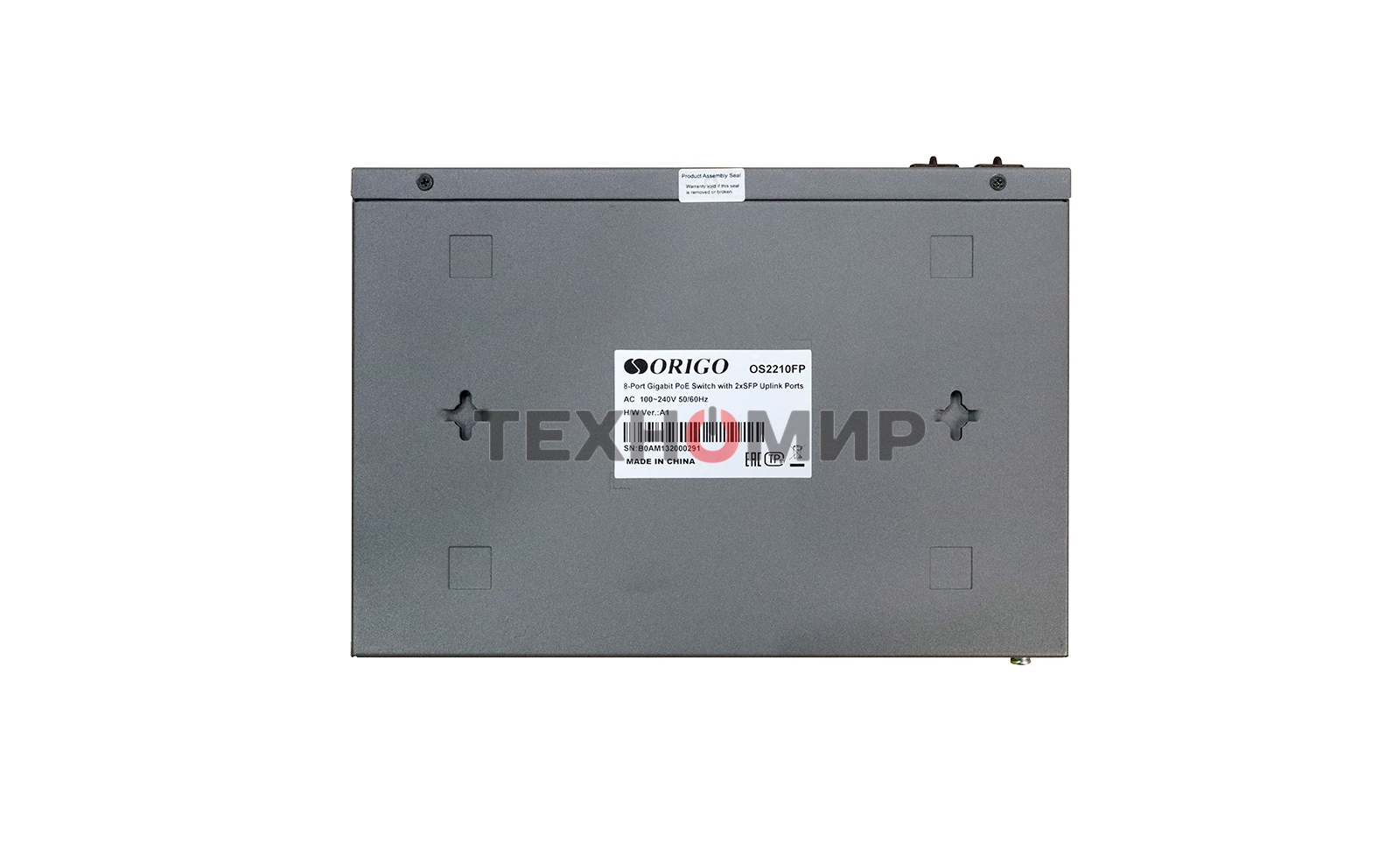 Коммутатор неуправляемый PoE ORIGO Unmanaged Switch 8x1000Base-T PoE, 2x1000Base-X SFP, PoE Budget 120W, 19