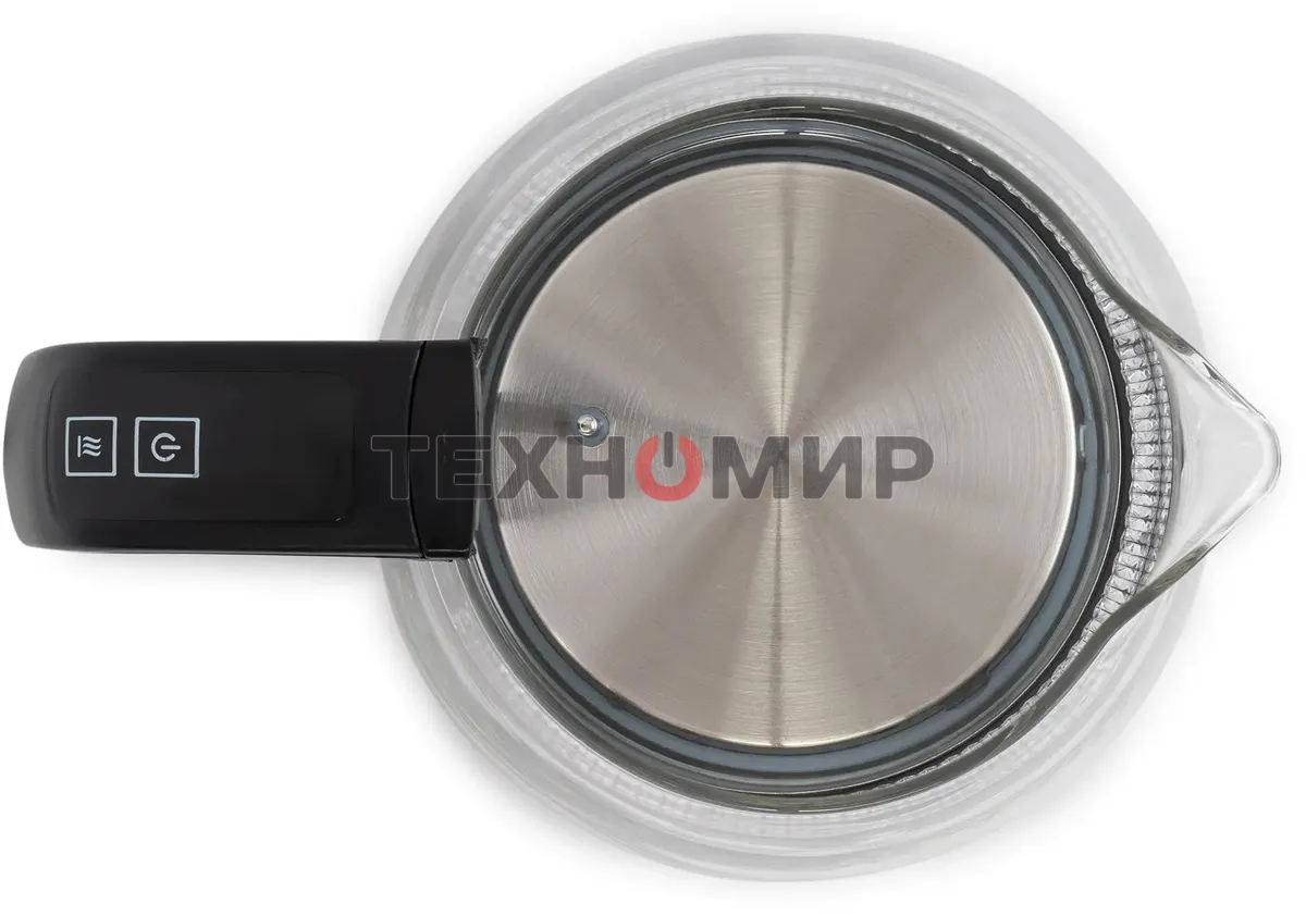 Чайник электрический Starwind SKS3036 1.7л. 2200Вт черный корпус: стекло