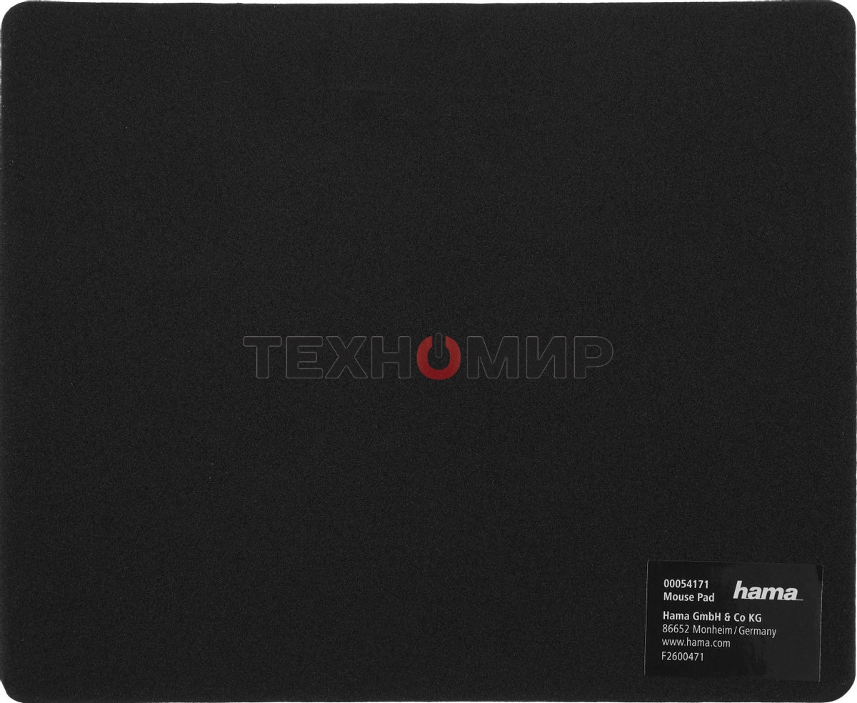 Коврик для мыши Hama H-54171 черный/черный 22.3x18.3x0.3мм