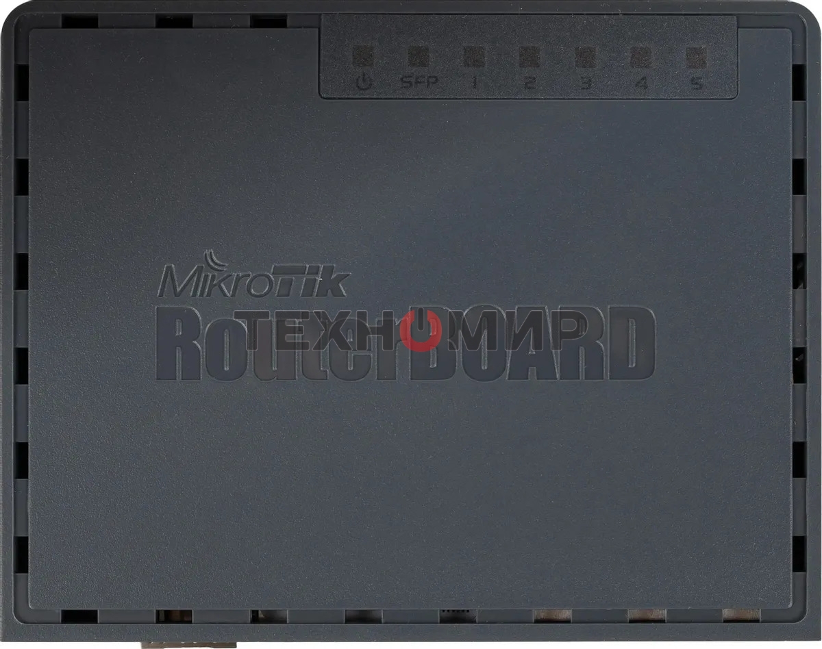 Маршрутизатор PoE MikroTikRB760iGS2 ядра (880 МГц), 5х 1G RJ45, SFP, USB, MicroSD, раздача PoE (HEX S)