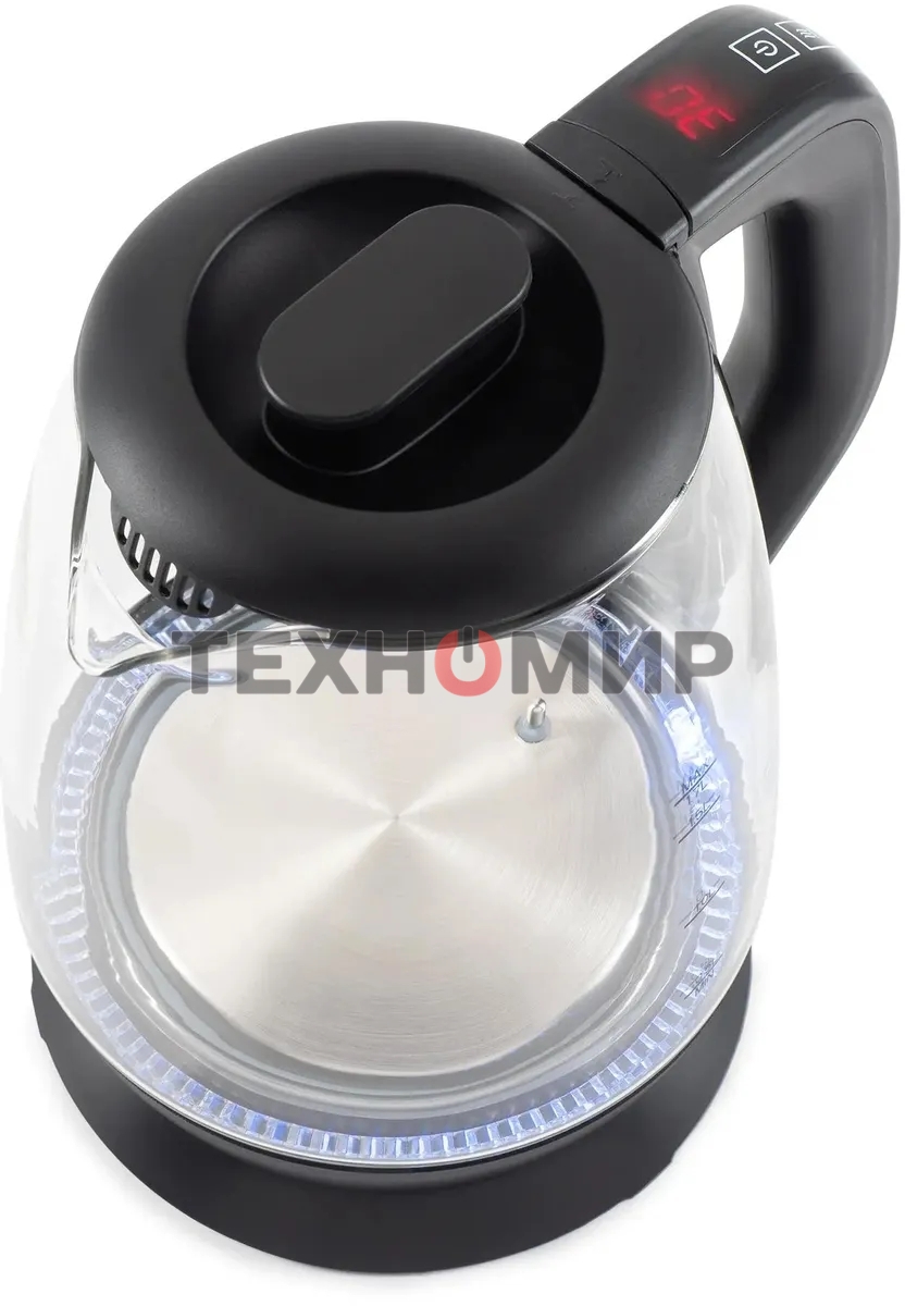 Чайник электрический Starwind SKS3036 1.7л. 2200Вт черный корпус: стекло