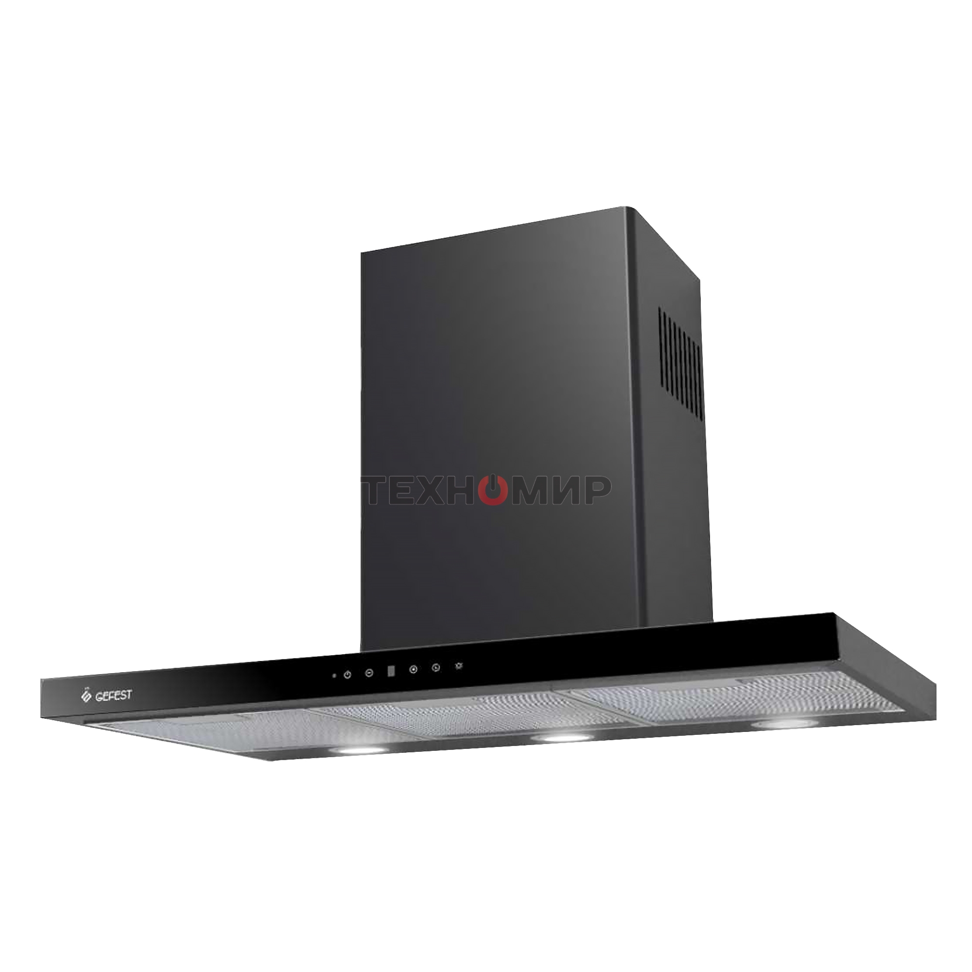 Вытяжка каминная Gefest ВО 3806 С23 черный, 80 см, 900 куб. м/ч, 81 дБ