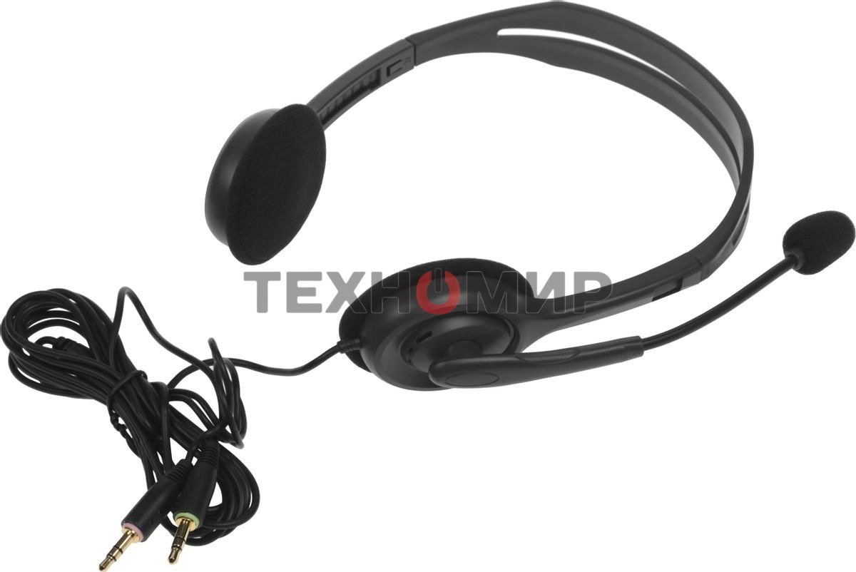 Гарнитура проводная Logitech Headset H110 grey (981-000472/981-000271)