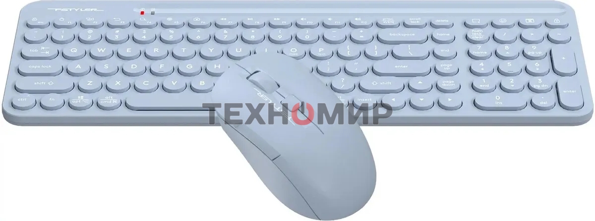 Комплект клавиатура+мышь A4Tech FStyler FG3300 Air2 беспроводной, USB, 2000 DPI, синий