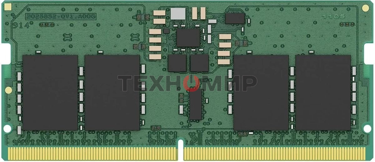 Оперативная память Kingston ValueRAM, DDR5, 8GB (1x8GB), 6400 MHz, CL52, SO-DIMM