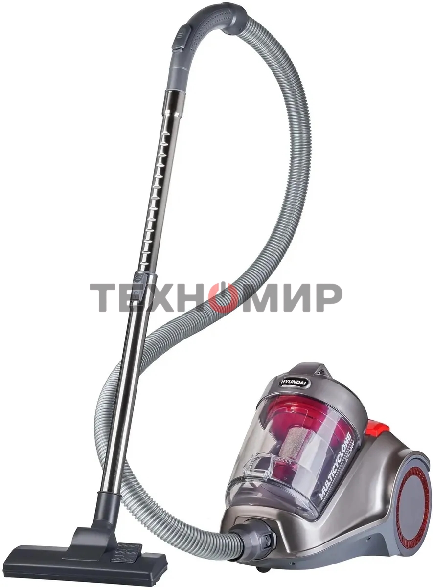 Пылесос Hyundai HYV-C4500 темно-серый, 380/2400 Вт, уборка сухая, пылесборник контейнер 3.5 л