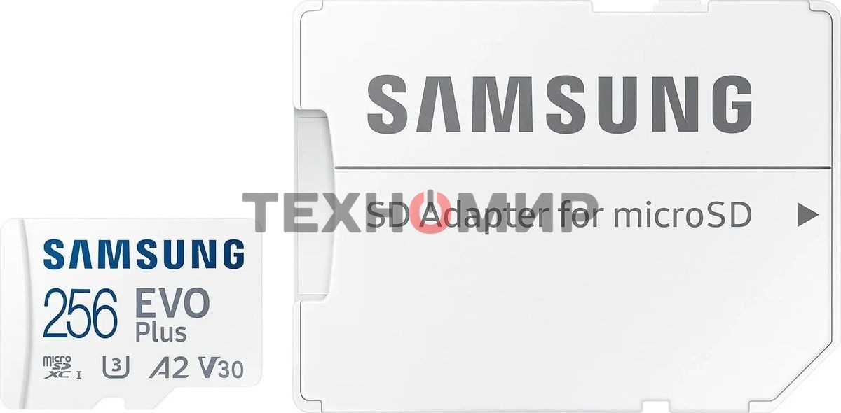 Флеш карта Samsung EVO Plus microSDXC 256Gb MB-MC256KA/EU