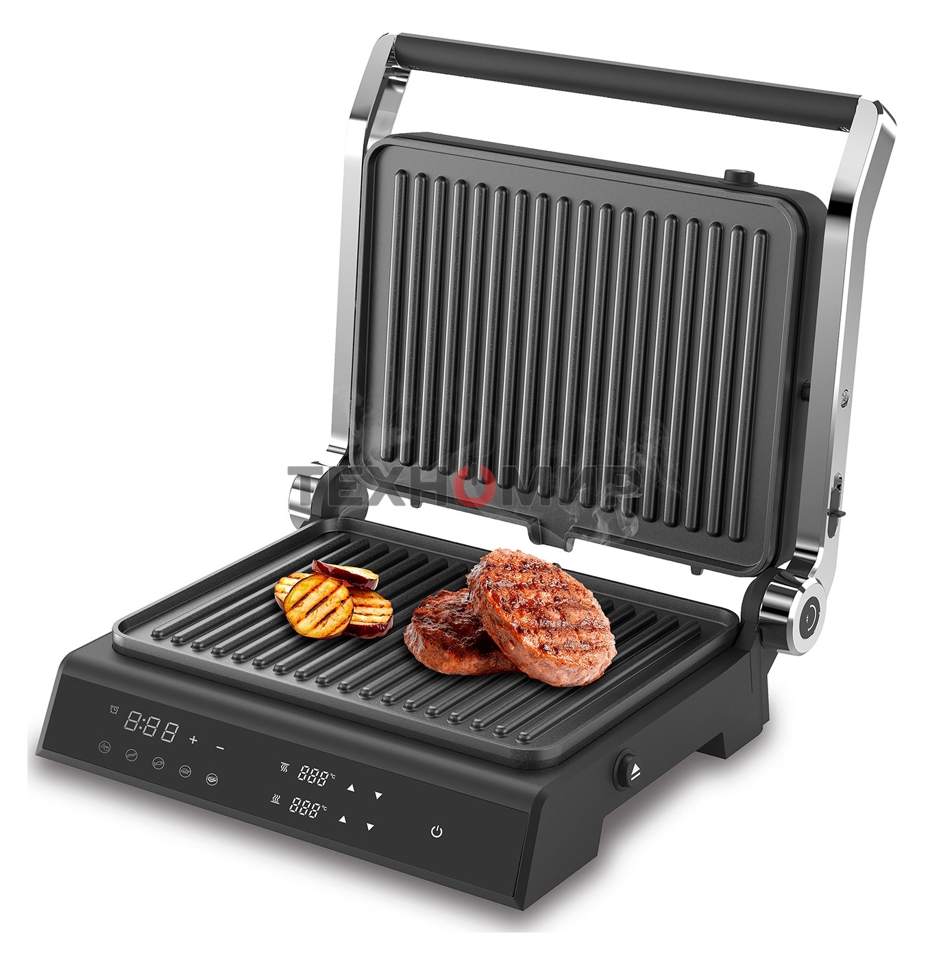 Гриль электрический Zigmund & Shtain ZEG-933 черный, 2000 Вт