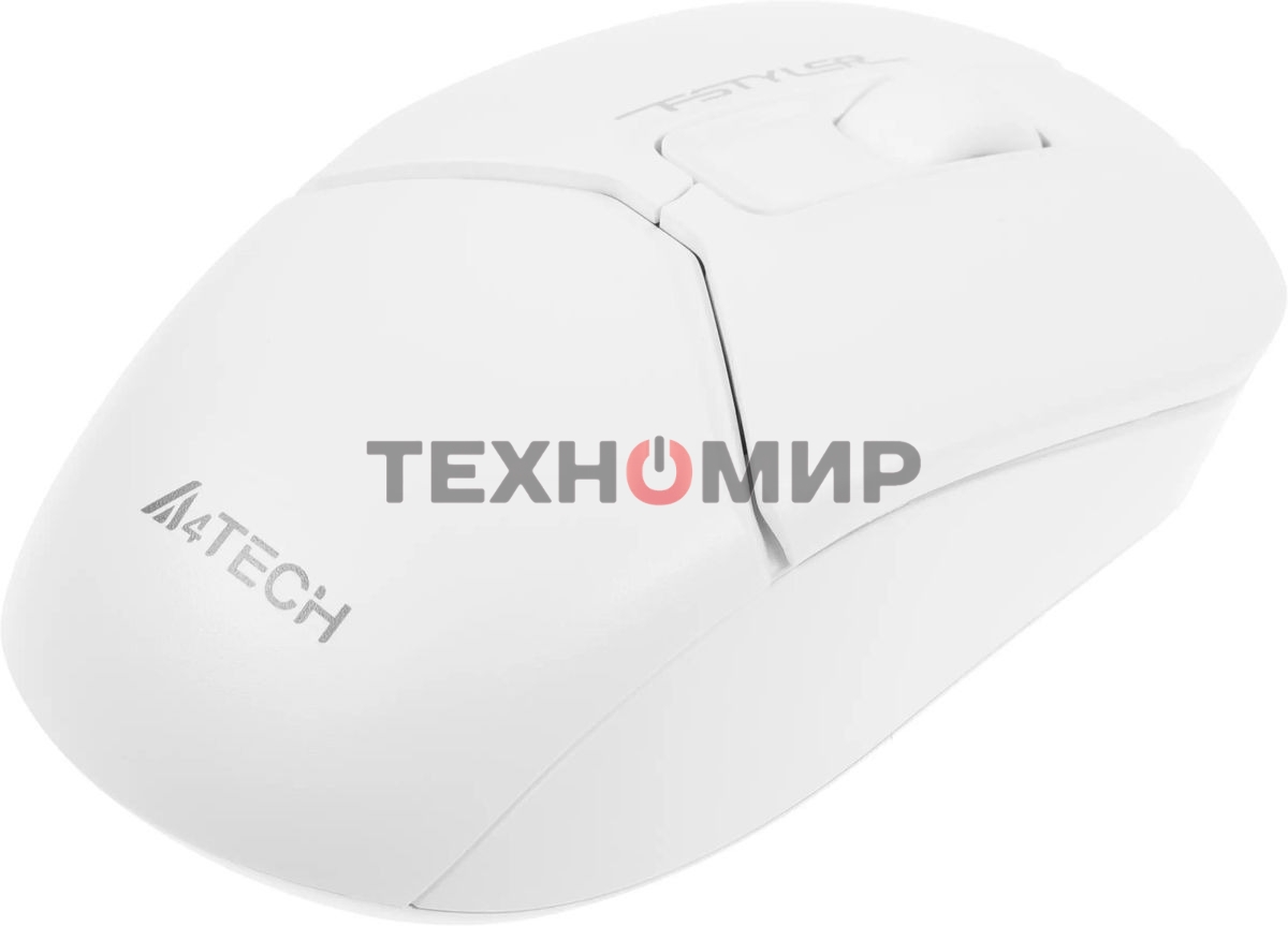 Мышь беспроводная A4Tech Fstyler FB12 белый, 1200 dpi, радиоканал, Bluetooth, USB, кнопки - 3
