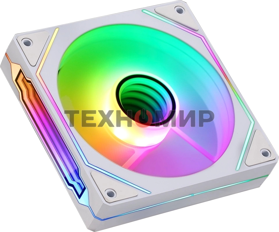 Вентилятор для корпуса Aerocool/Formula Floe 12WH ARPW ARGb белый, 120 мм, 1500 об/мин, 26.8 дБ, 4 pin
