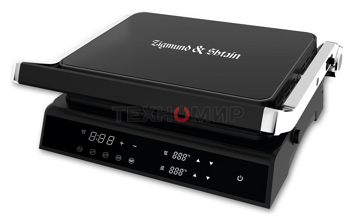 Гриль электрический Zigmund & Shtain ZEG-933 черный, 2000 Вт