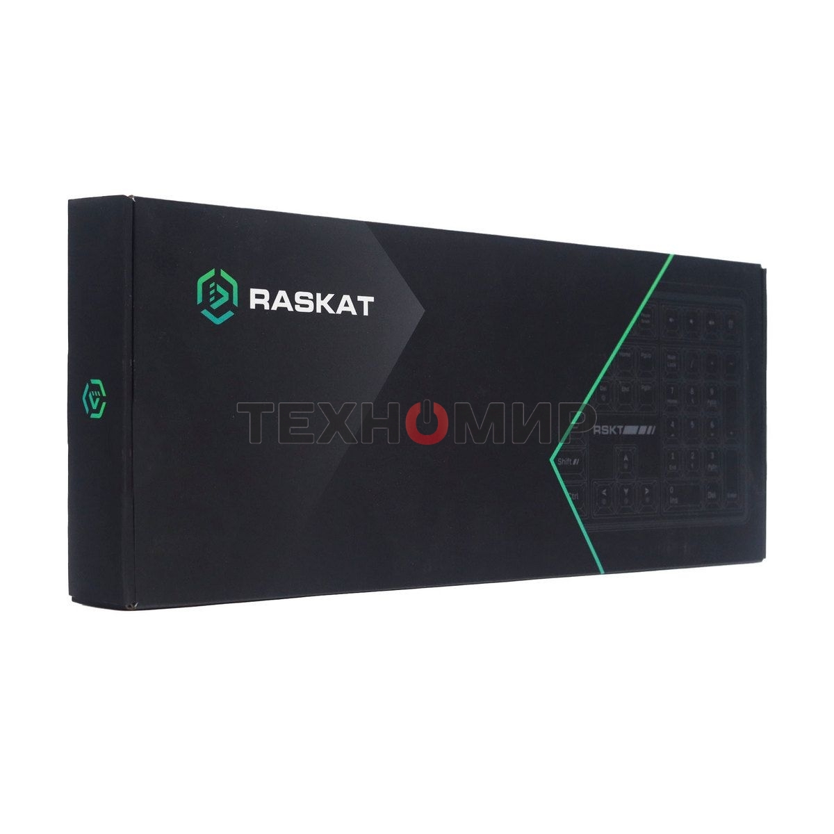 Клавиатура Raskat KM004 проводная, USB Type-A, зелёный/серый