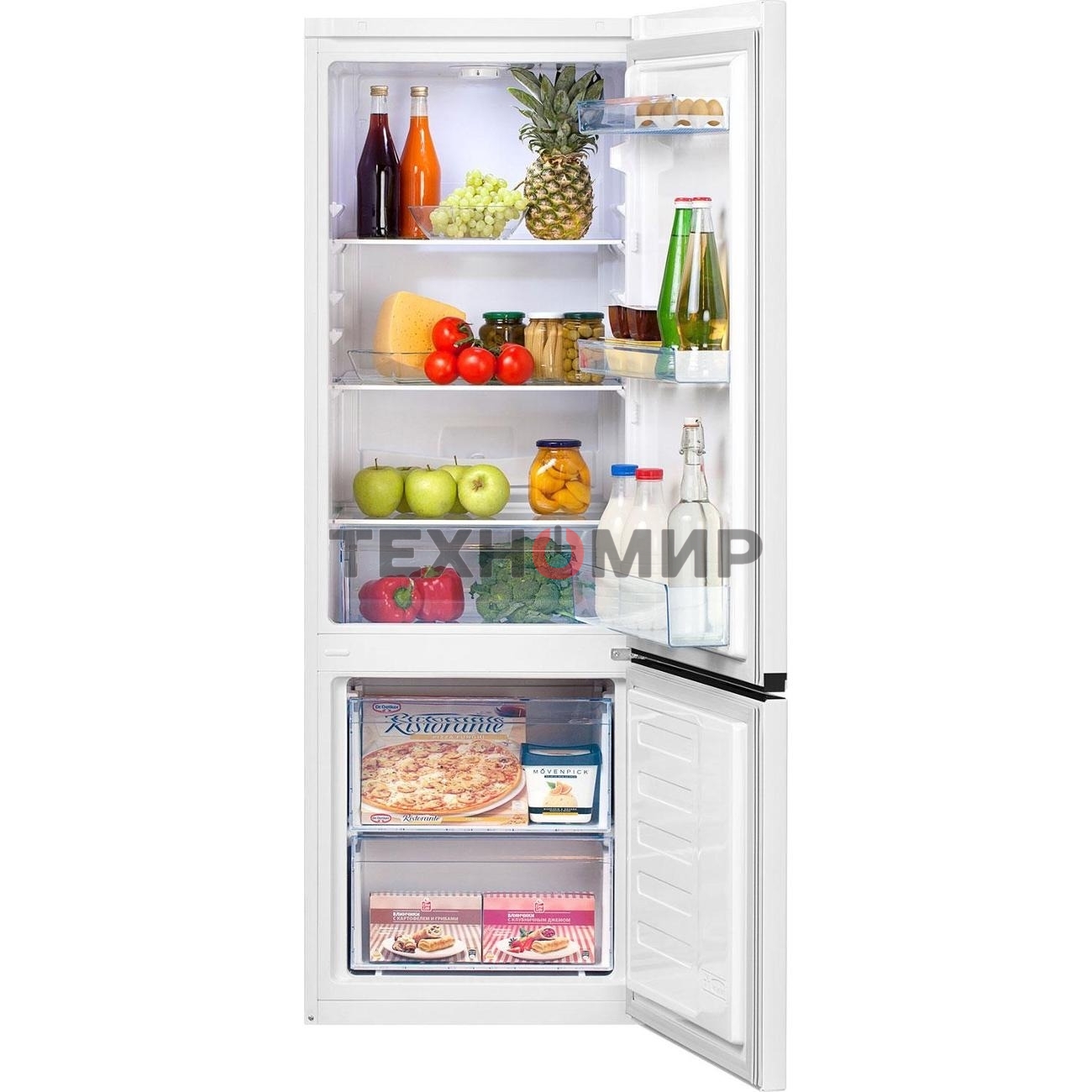 Холодильник Beko B1RCSK251W белый, двухкамерный 175/65л морозилка снизу