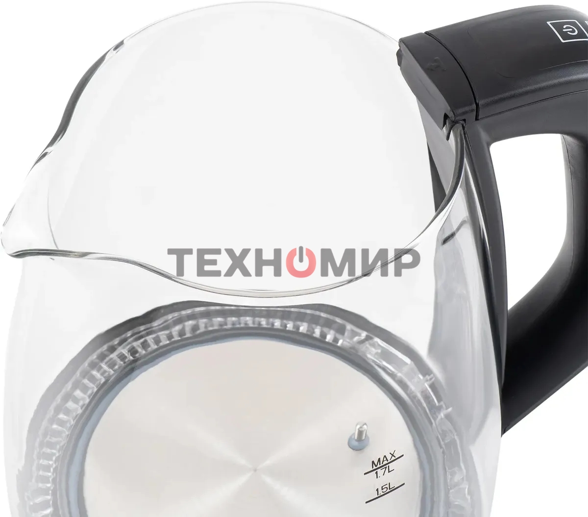 Чайник электрический Starwind SKS3036 1.7л. 2200Вт черный корпус: стекло