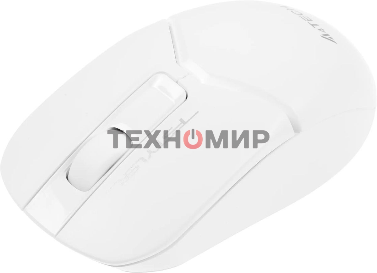Мышь беспроводная A4Tech Fstyler FB12 белый, 1200 dpi, радиоканал, Bluetooth, USB, кнопки - 3