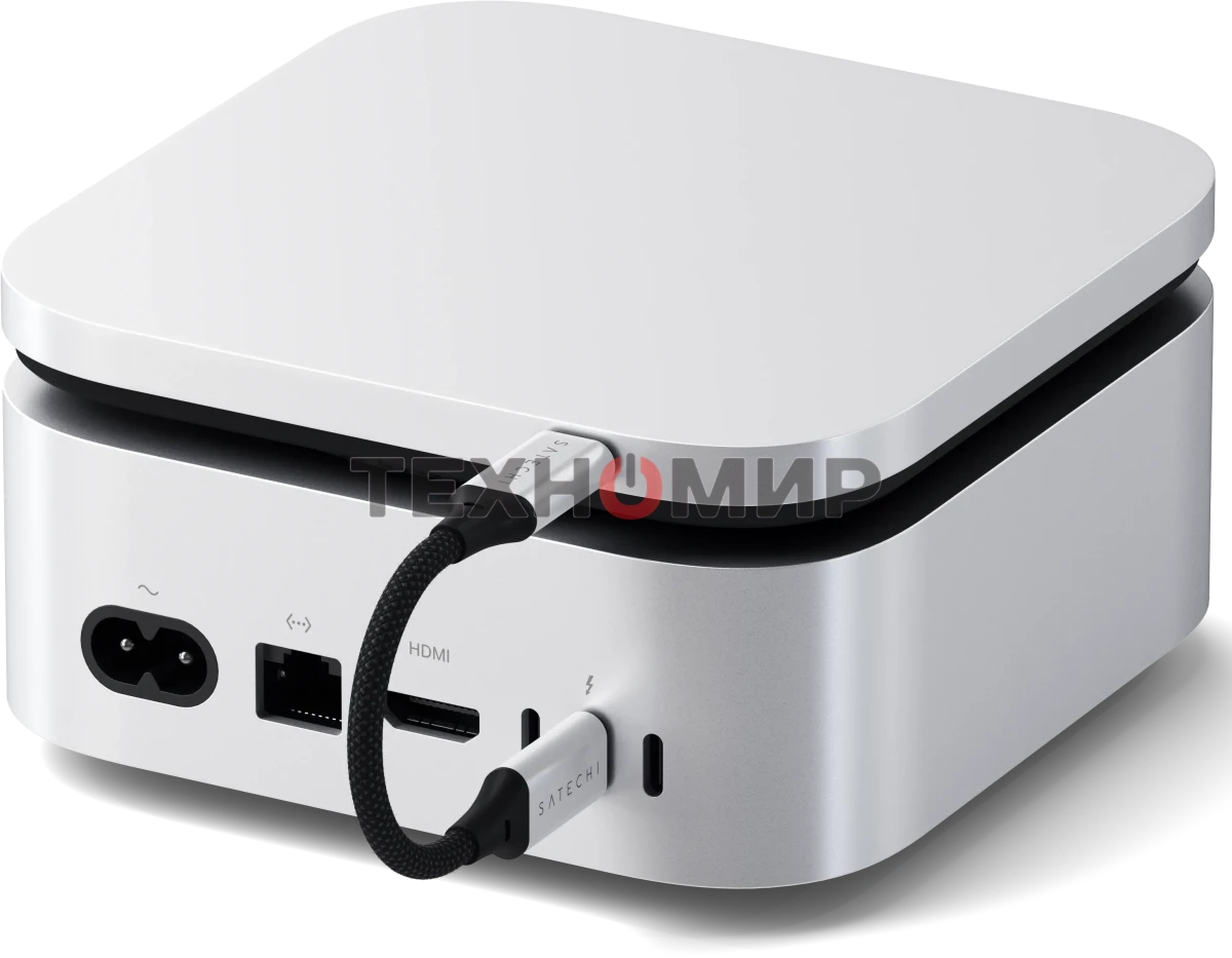 Внешний корпус для SSD Satechi USB4 NVMe SSD Enclosure For Mac mini M4 Up To 40Gbps Up To 8TB, еребристый