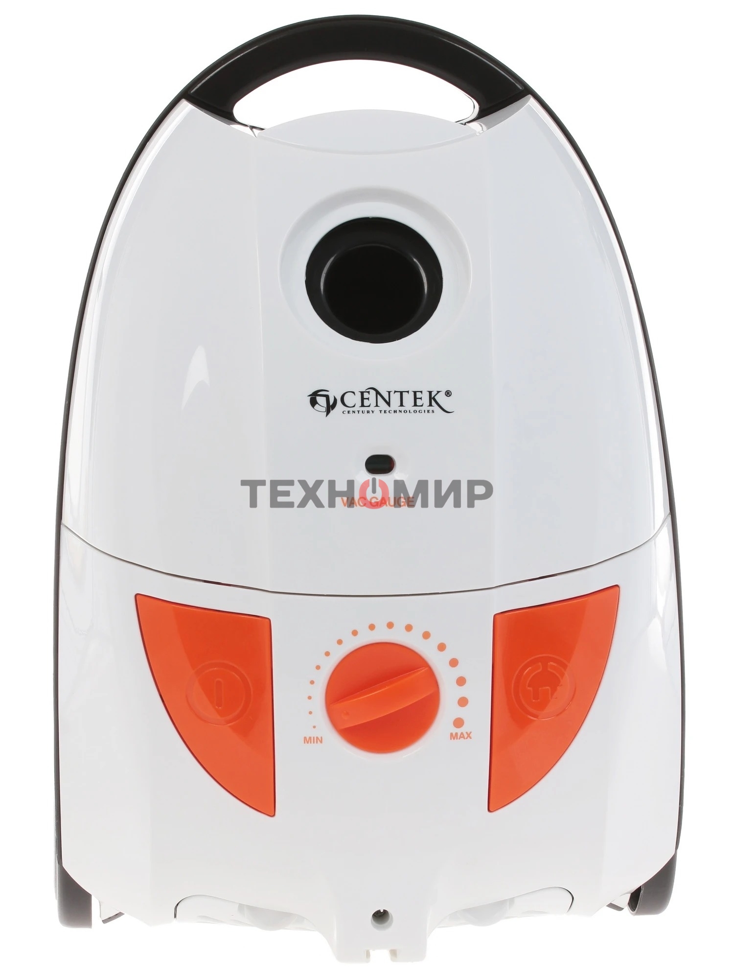 Пылесос Centek CT-2503 белый/оранжевый, 400/2000 Вт, уборка сухая, пылесборник мешок 2.5 л