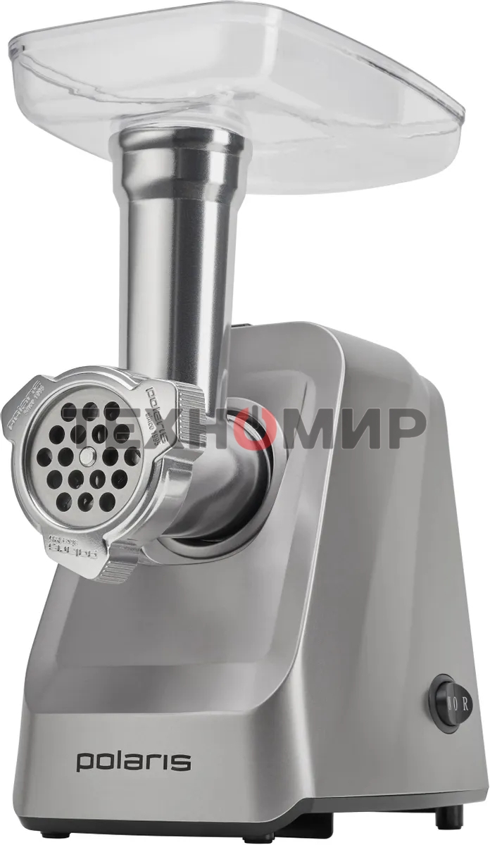 Мясорубка электрическая Polaris PMG 2077 графит, 2000 Вт, 2.0 кг/мин, реверс, защита от перегрузки, насадки - 6