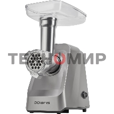 Мясорубка электрическая Polaris PMG 2077 графит, 2000 Вт, 2.0 кг/мин, реверс, защита от перегрузки, насадки - 6