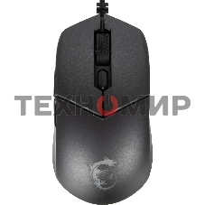 Мышь проводная MSI Clutch GM11 черный, 5000 dpi, USB, кнопки - 6