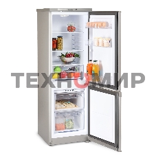 Холодильник Бирюса M418 металлик двухкамерный 125/55л морозилка снизу