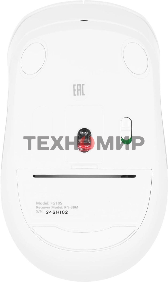 Мышь беспроводная A4Tech Fstyler FG10S белый/серый, 2000 dpi, радиоканал, USB, кнопки - 4