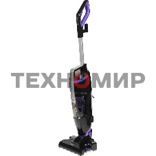 Пылесос вертикальный паровой Kitfort KT-575-1 черный, питание питание от сети, 1600 Вт, уборка влажная/паром/сухая, пылесборник 1.1 л