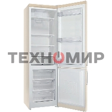 Холодильник Stinol STN 200 E бежевый двухкамерный 249/75л морозилка снизу, No Frost