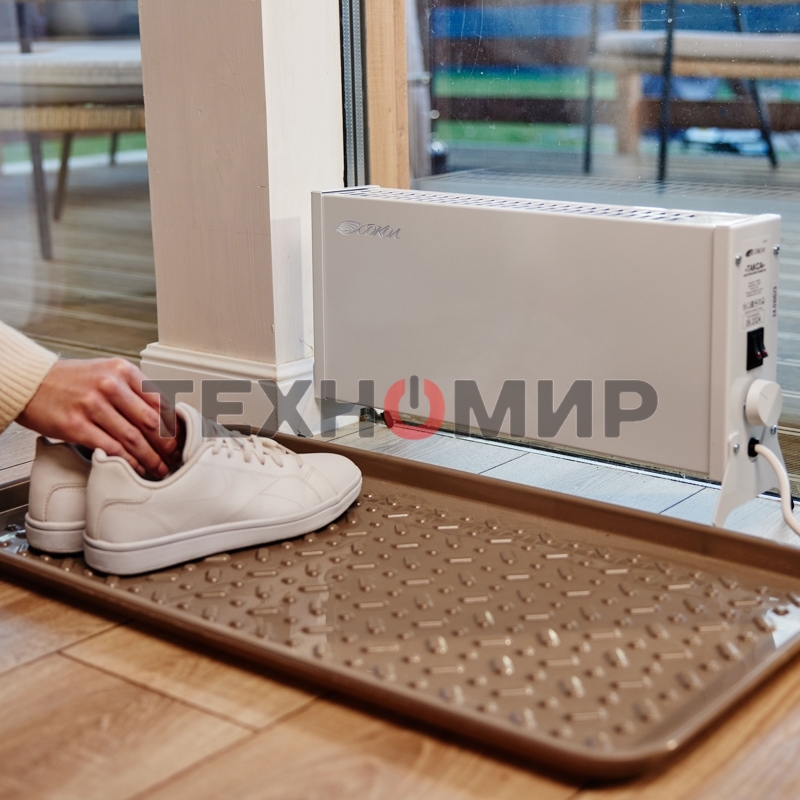 Конвектор СОКОЛ Такса 60-0121, белый, 1000 Вт, 15 м2, механический термостат