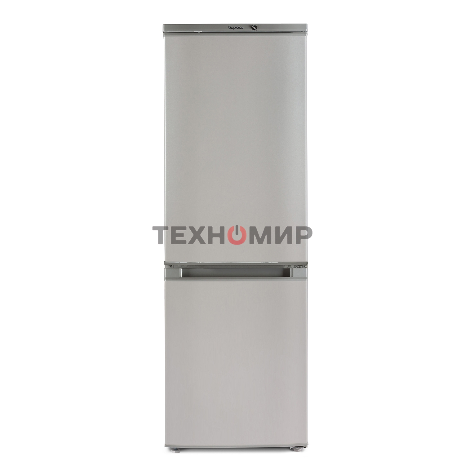 Холодильник Бирюса M418 металлик двухкамерный 125/55л морозилка снизу