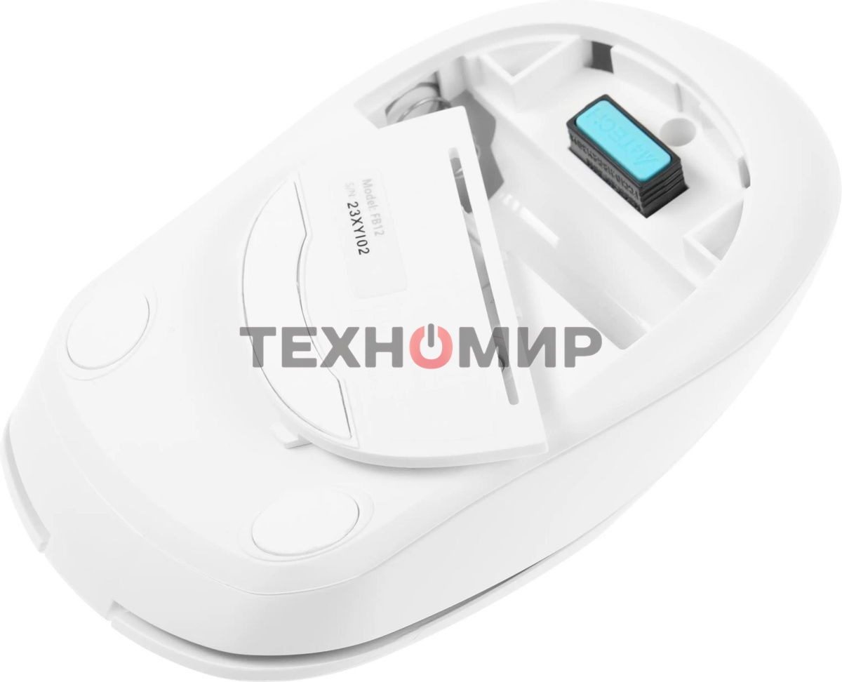 Мышь беспроводная A4Tech Fstyler FB12 белый, 1200 dpi, радиоканал, Bluetooth, USB, кнопки - 3