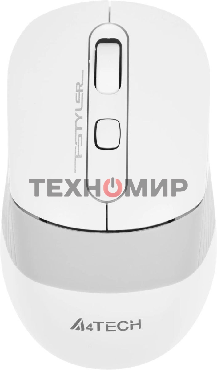 Мышь беспроводная A4Tech Fstyler FG10S белый/серый, 2000 dpi, радиоканал, USB, кнопки - 4