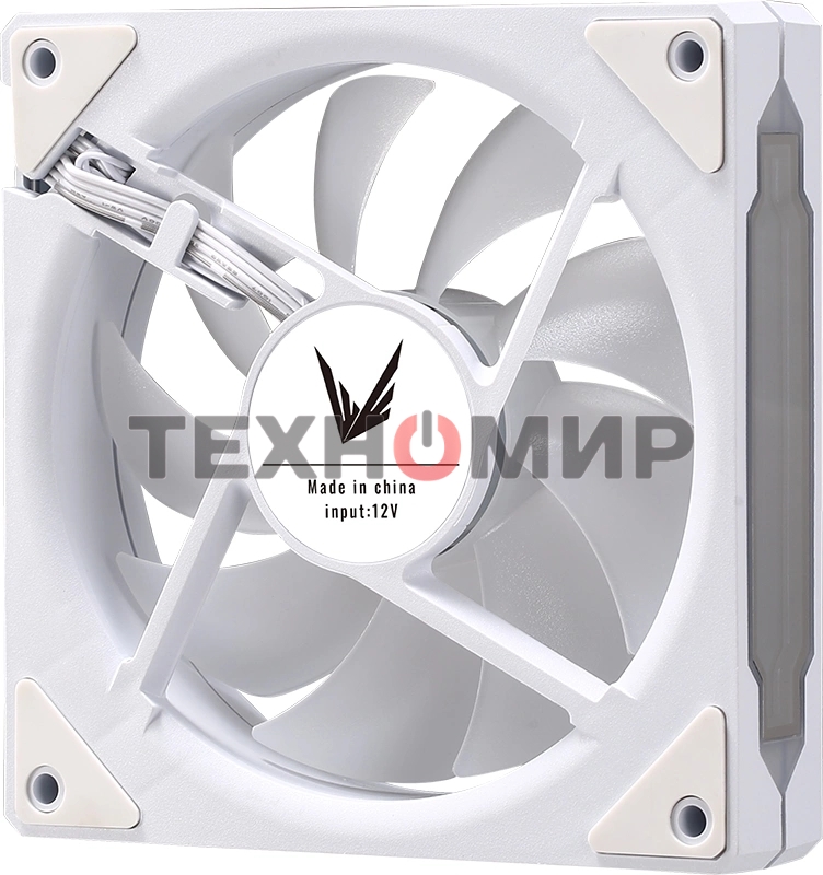 Вентилятор для корпуса Aerocool/Formula Floe 12WH ARPW ARGb белый, 120 мм, 1500 об/мин, 26.8 дБ, 4 pin