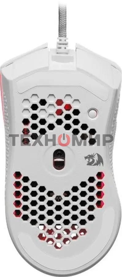 Мышь проводная Redragon Storm белый, 12400 dpi, USB, кнопки - 8